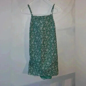 American Eagle Outfitters Green Floral Mini Dress
